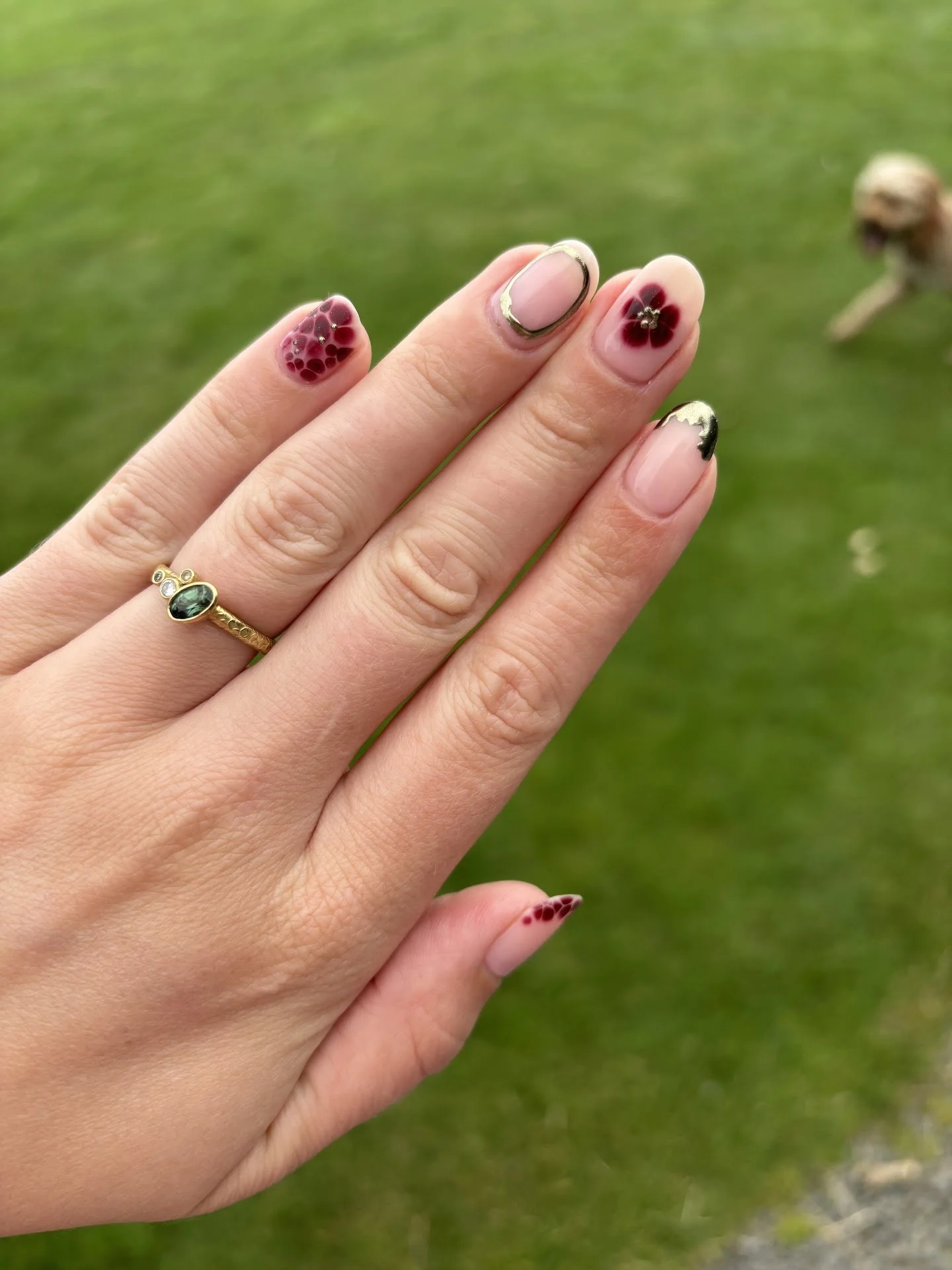 Emerald and diamond bespoke engagement ring