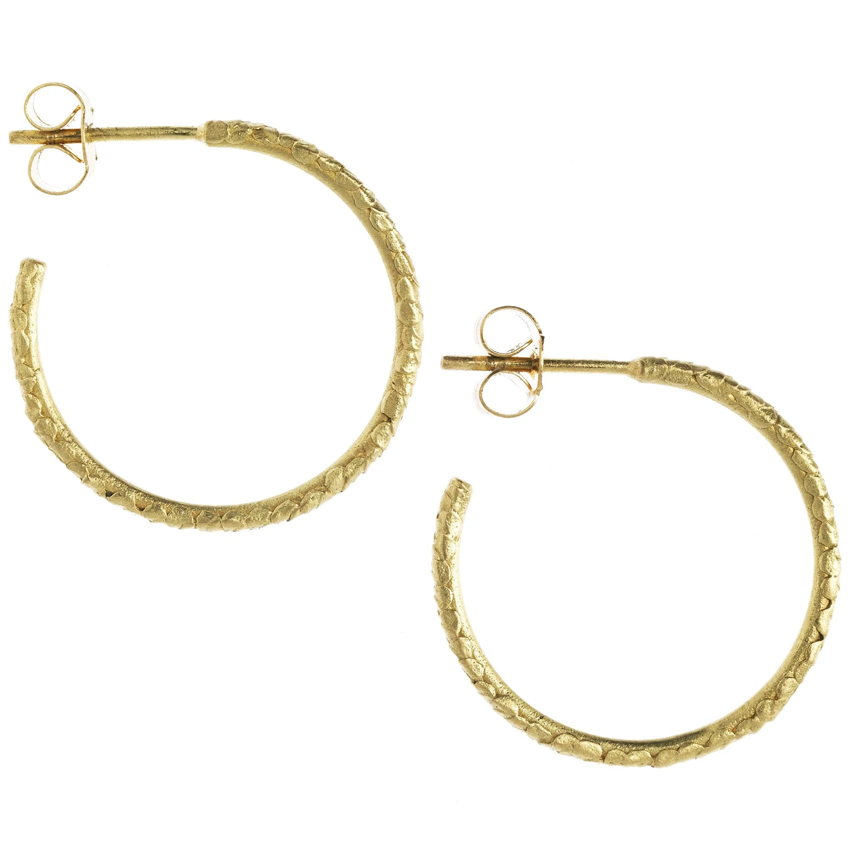 Catkin Hoops in 9ct Yellow Gold