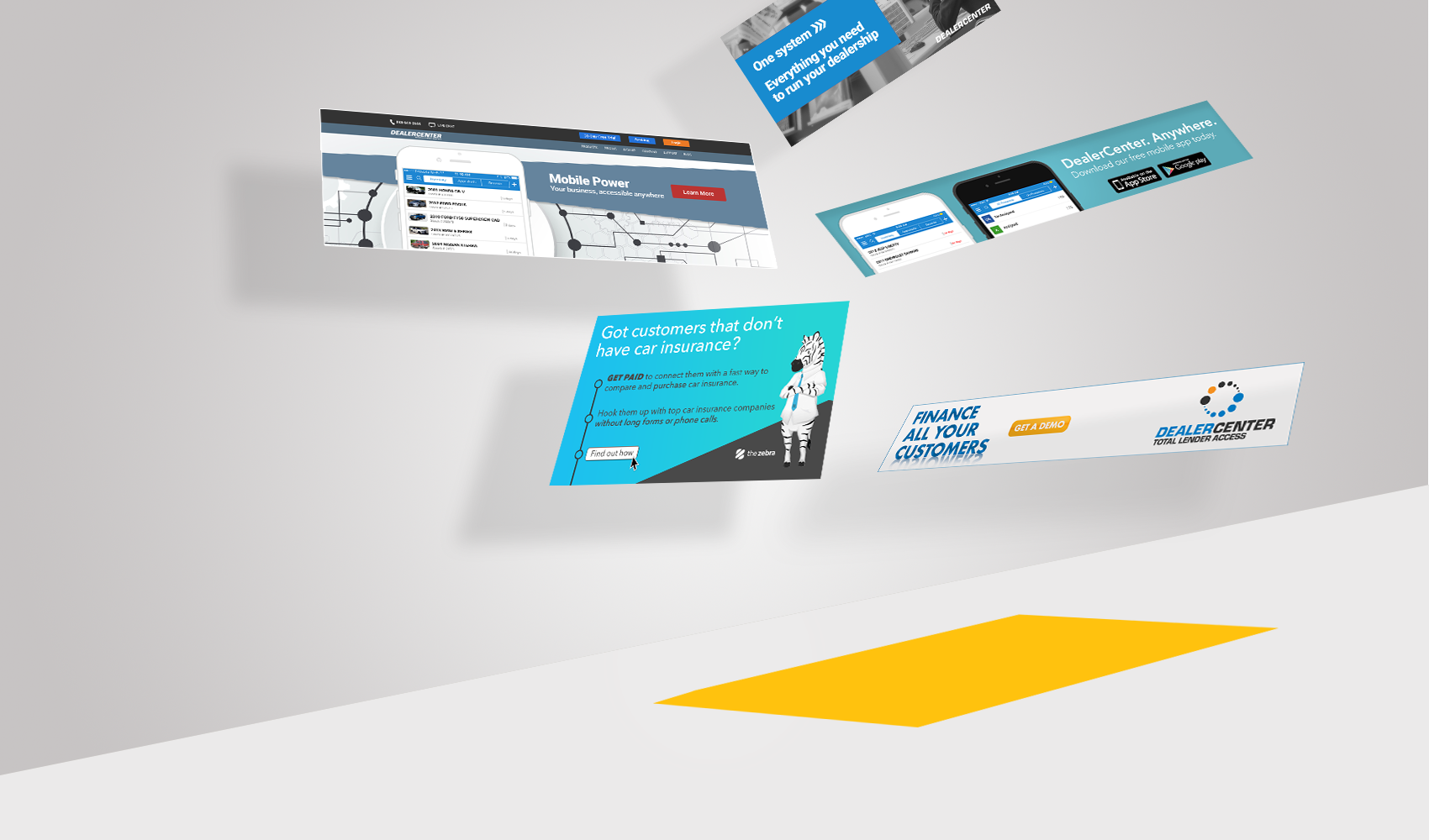 Banners, Pop-ups, Hero designs