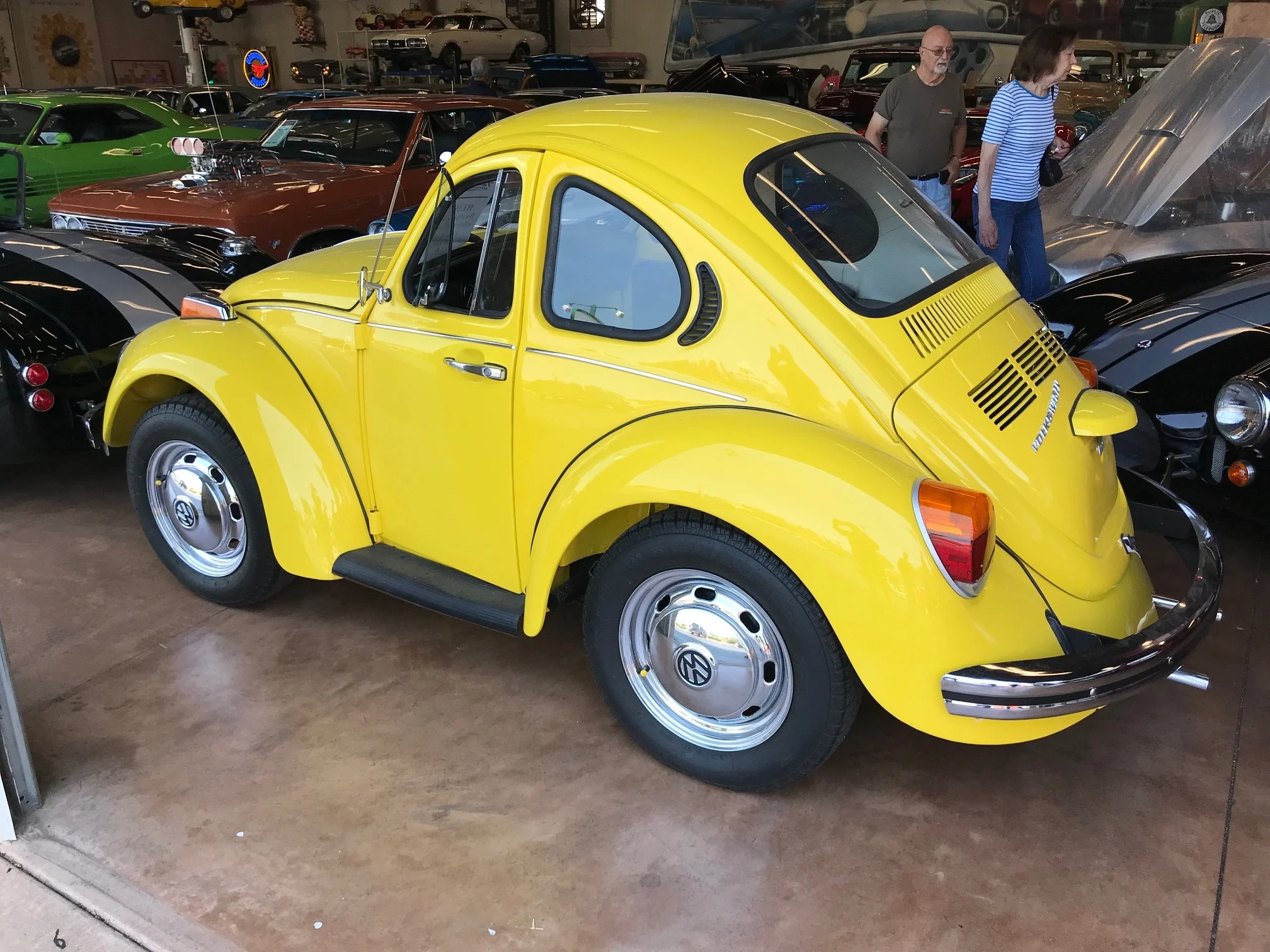 A 1974 VW Bug with shortened, back seat removed. I'm still not sure who can drive this!
