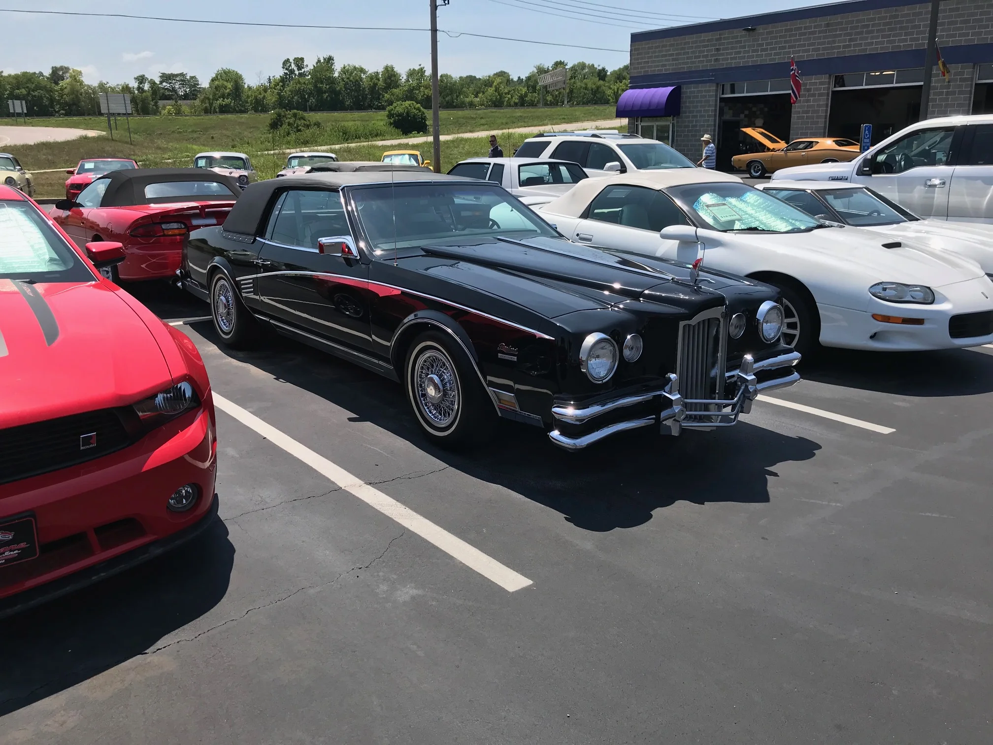 Front view of this custom Riviera Bayliff Packard Sport.