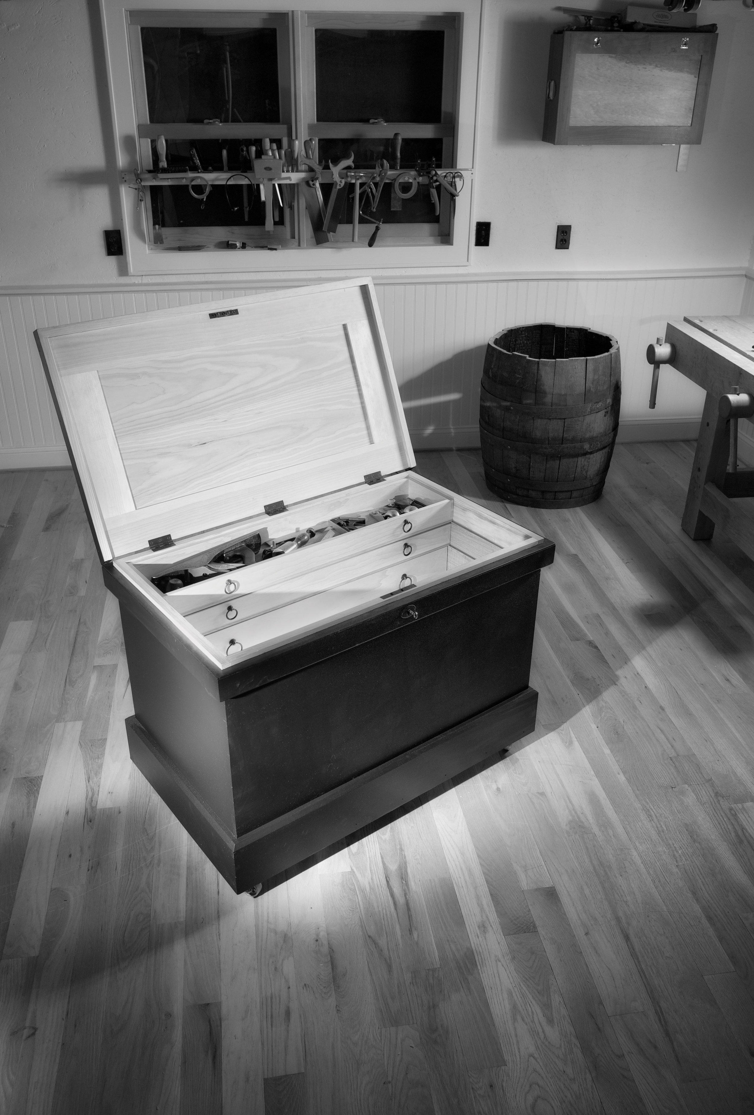 The Anarchist's Tool Chest: Pine with milk paint