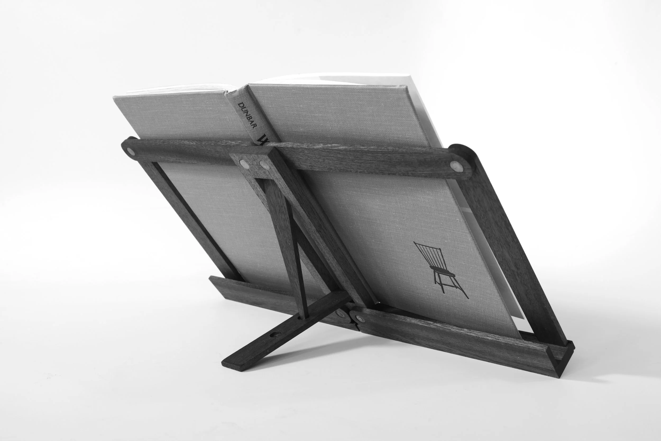 Folding Bookstand: Mahogany, Oil & Wax