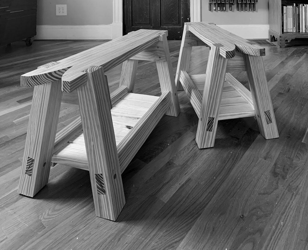 English Sawbenches: Yellow Pine and Varnish