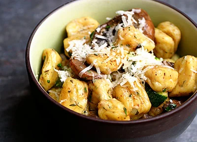Gnocchi Parisienne with Vegetables