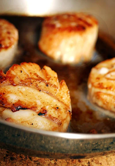 Honey Espresso Glazed Diver Scallops