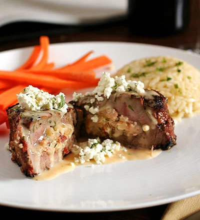 Stuffed Filet with Tomato Basil Aurore