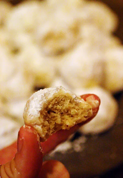 Cookies! Mexican Wedding Cookies and Peanut Butter Kiss Cookies