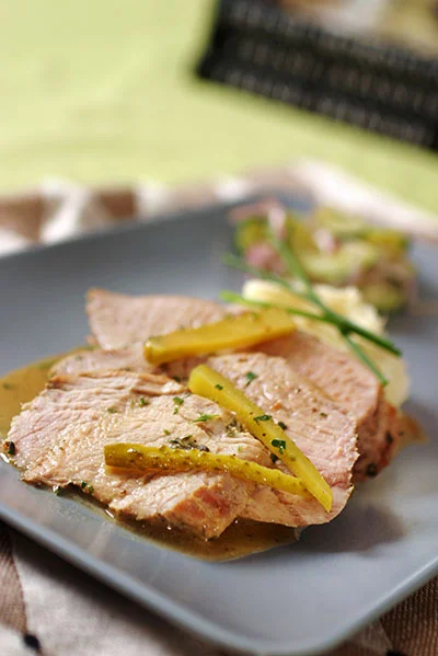 Pork Charcutière (and a giveaway!)