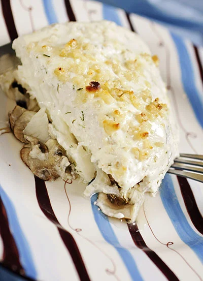 Baked Halibut with Yogurt Sauce