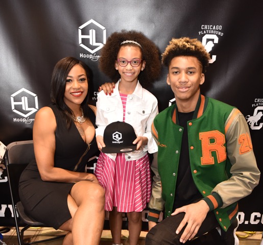 Celebrities of Bringing up Ballers Nikki B. and Shon Robinson with Alyssia Duda