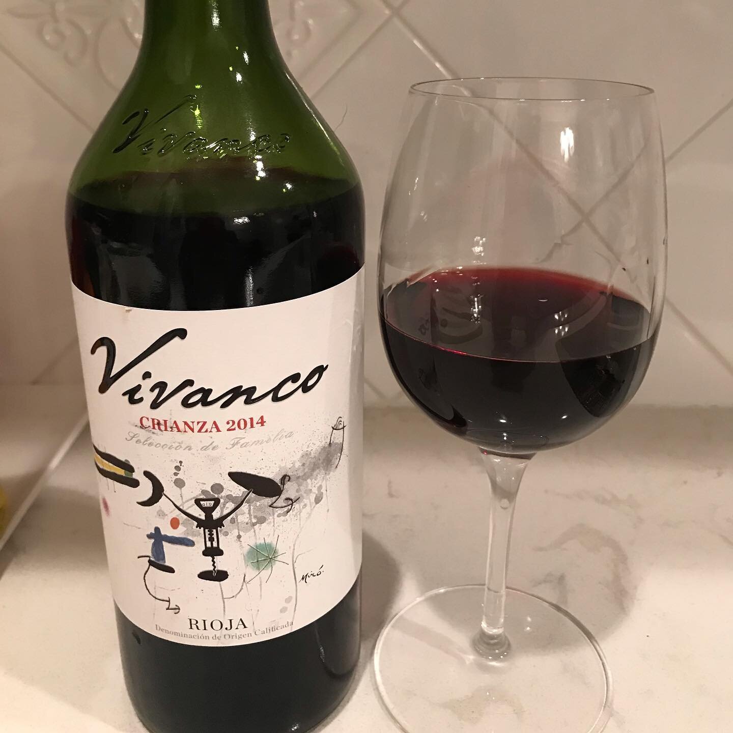 I was excited to recently open this Crianza from my favorite winemaker in Rioja. As expected, the wine lived up to my expectation. It was also refreshing to see the image of Joan Mir&oacute;&rsquo;s La Troubadour (1974) gracing the face of the bottle