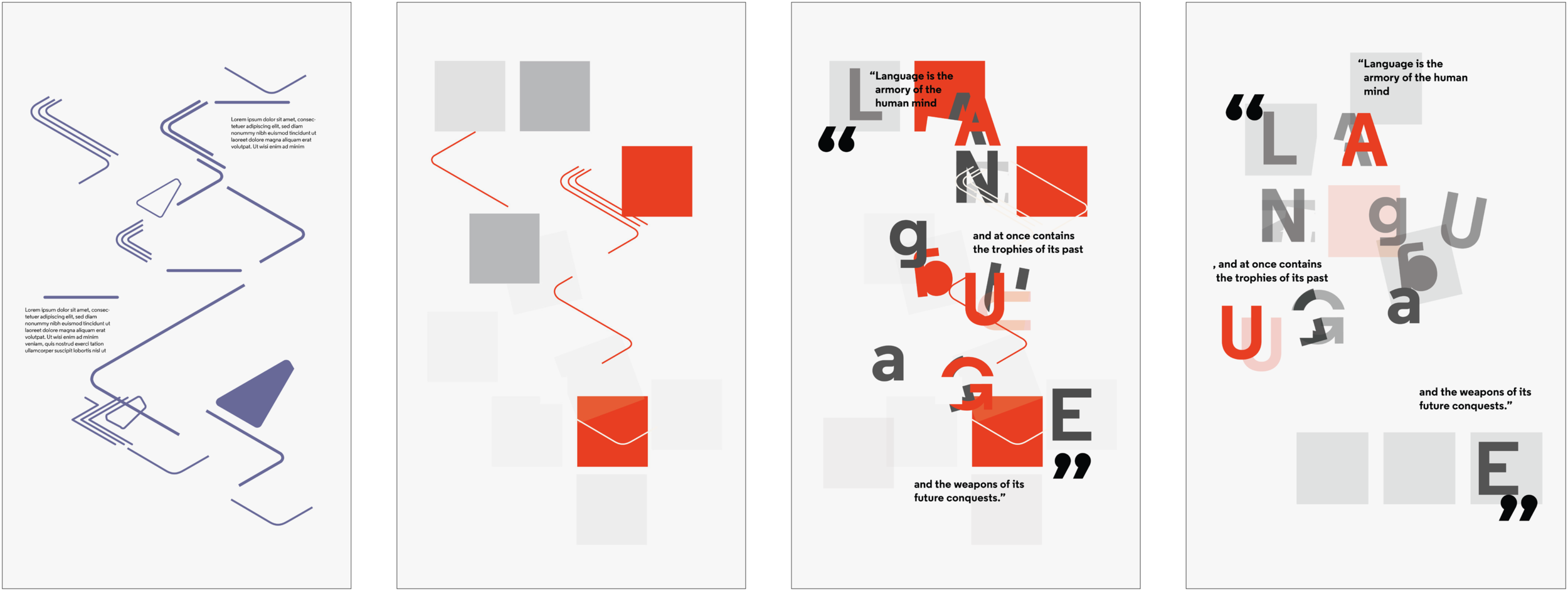  More initial poster layouts. 