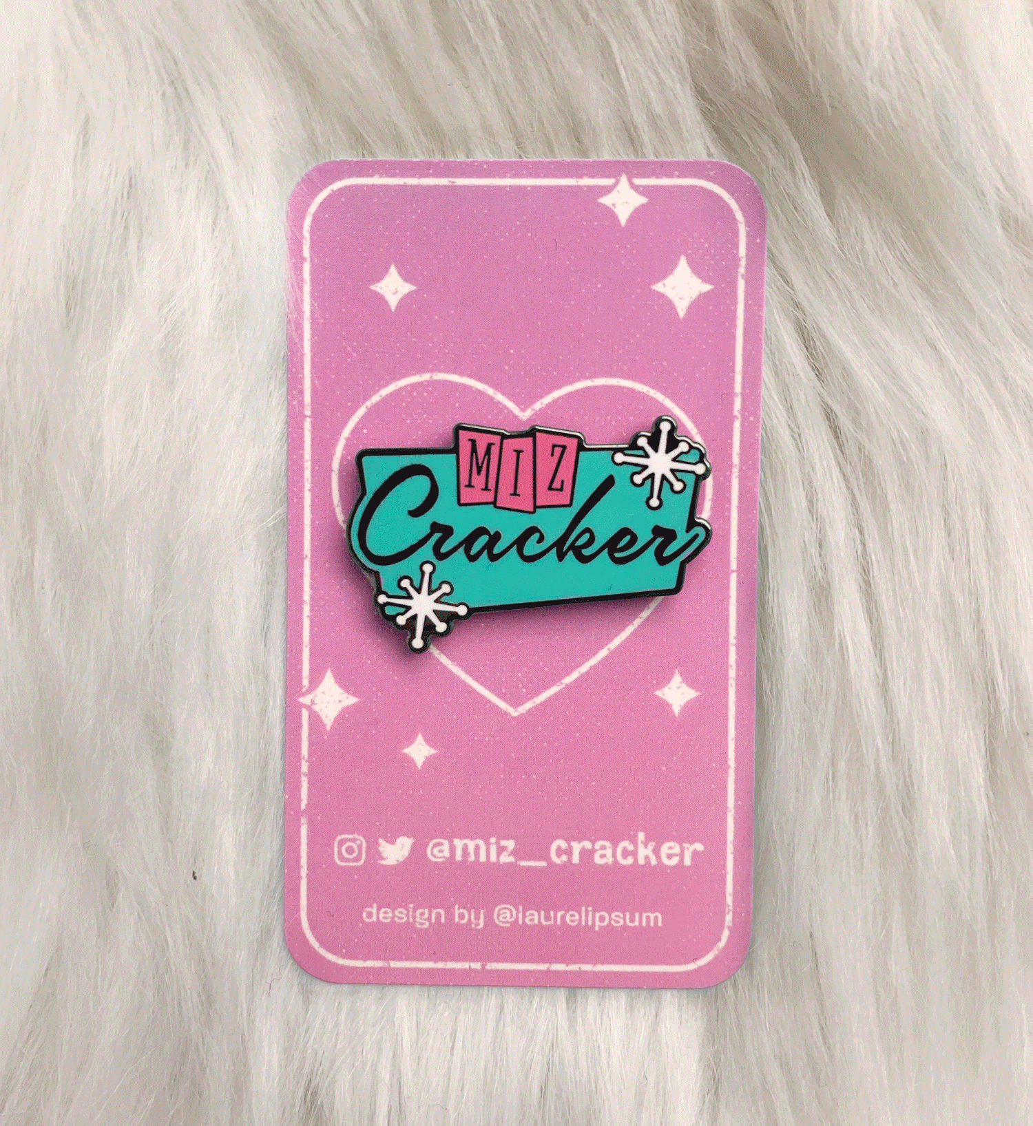 Pins with backing card