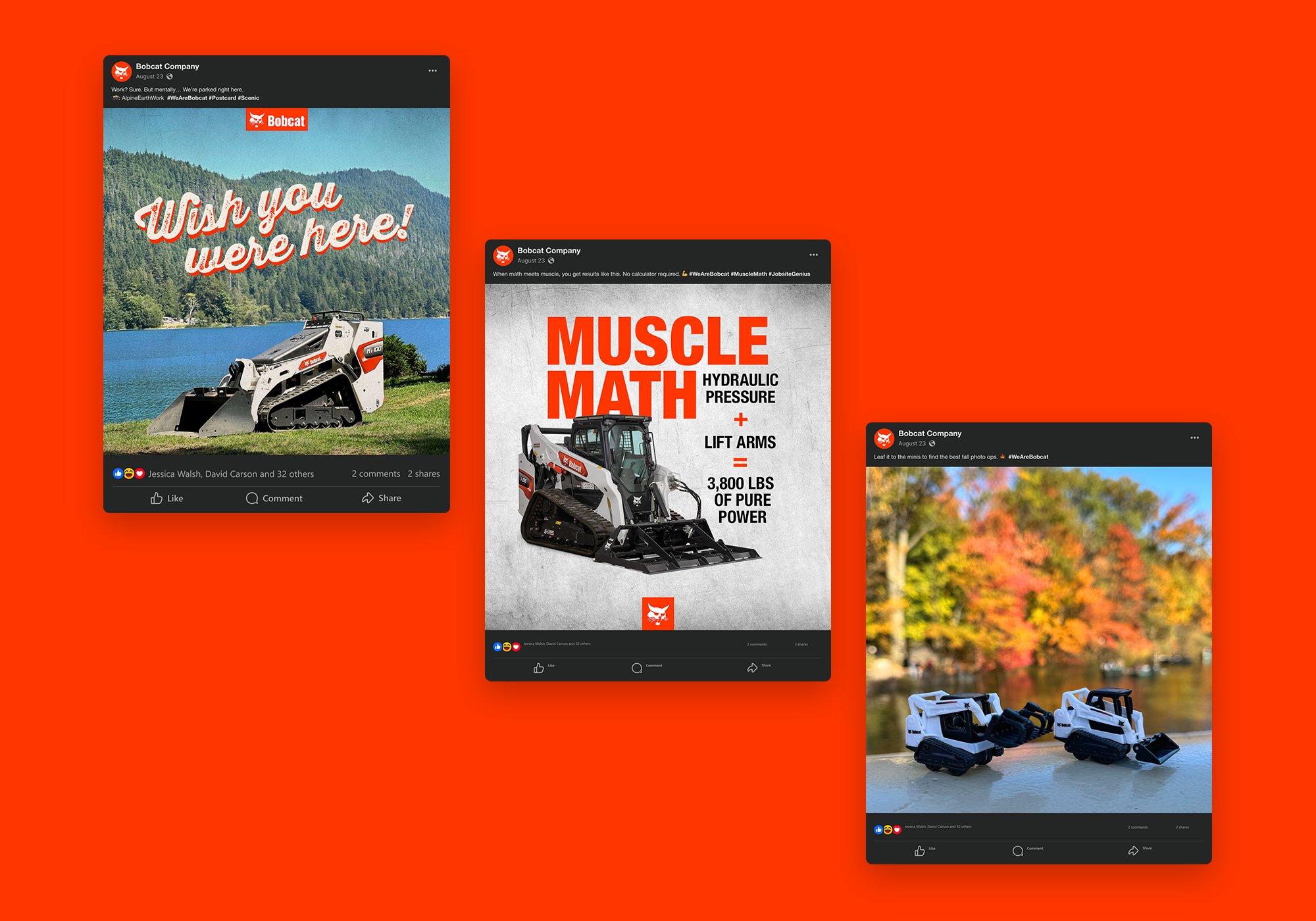 Monthly planned social media content - Feed posts