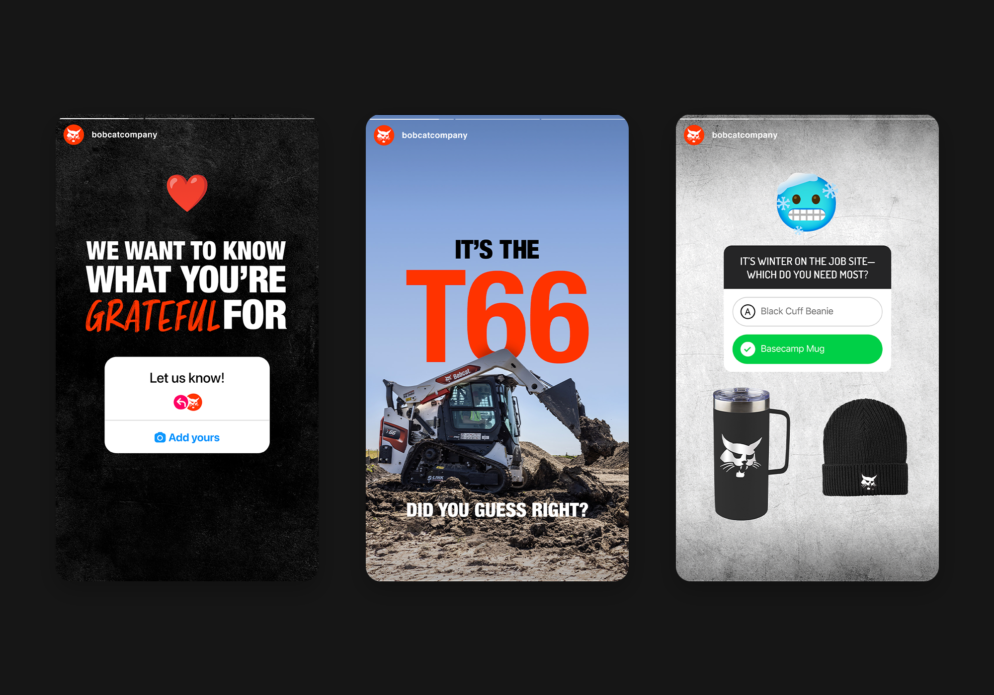 Monthly planned social media content - Stories