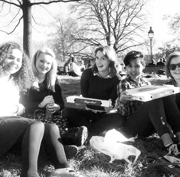 retro pic of us back as au pairs! Love to the 17th arr group :D