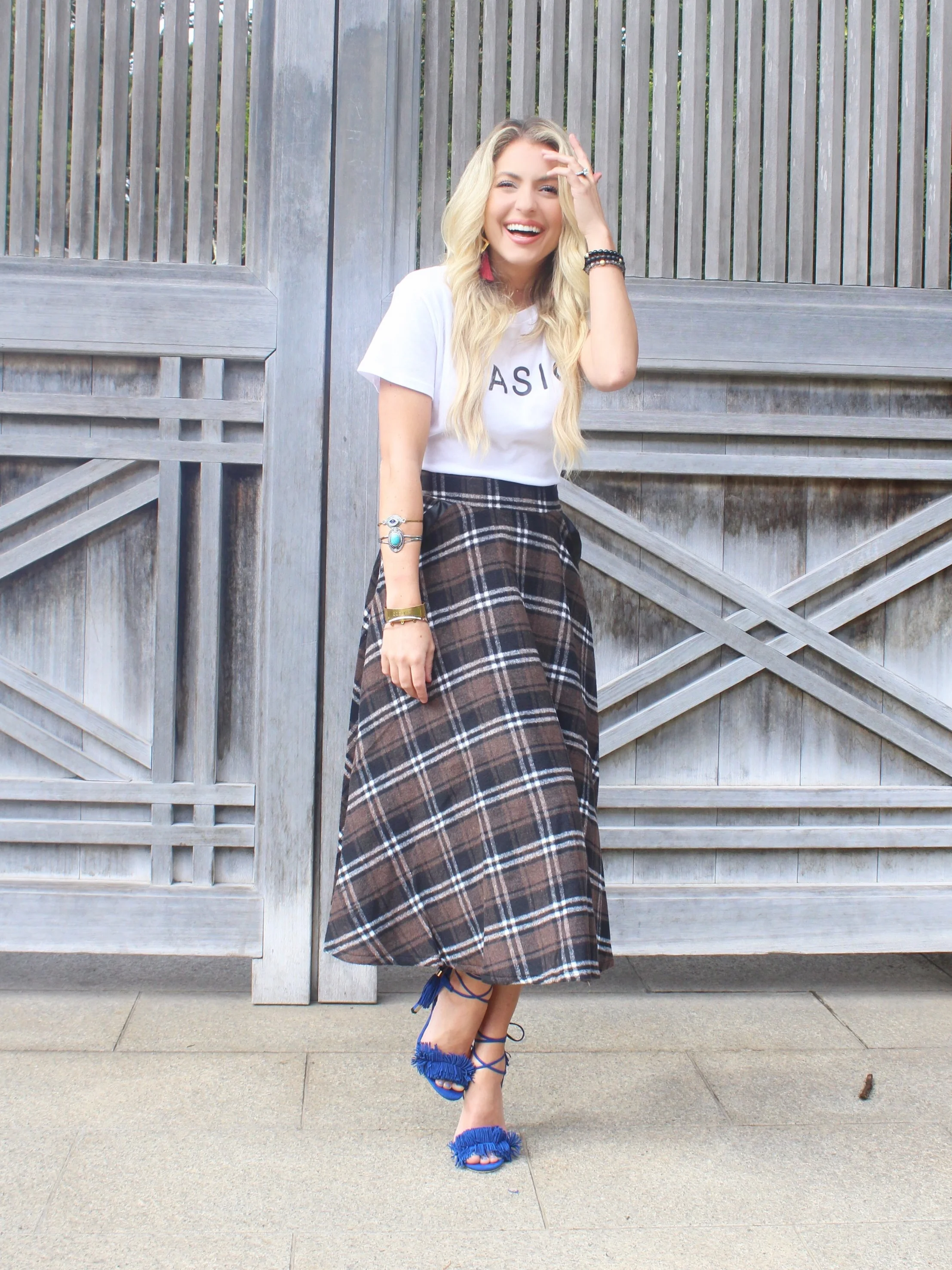 Plaid Midi Skirt Full Length.jpg