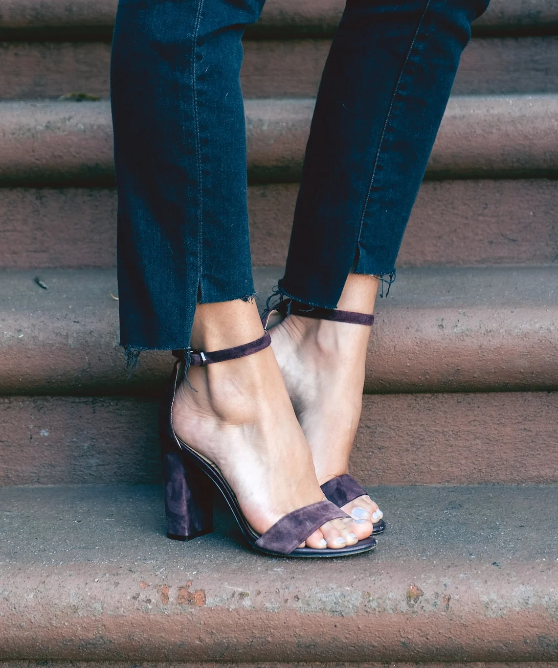 I have been living in these asymmetrical cropped jeans by AG jeans. They are super flattering and super versatile with just the right amount of edge. Get a pair here. 
