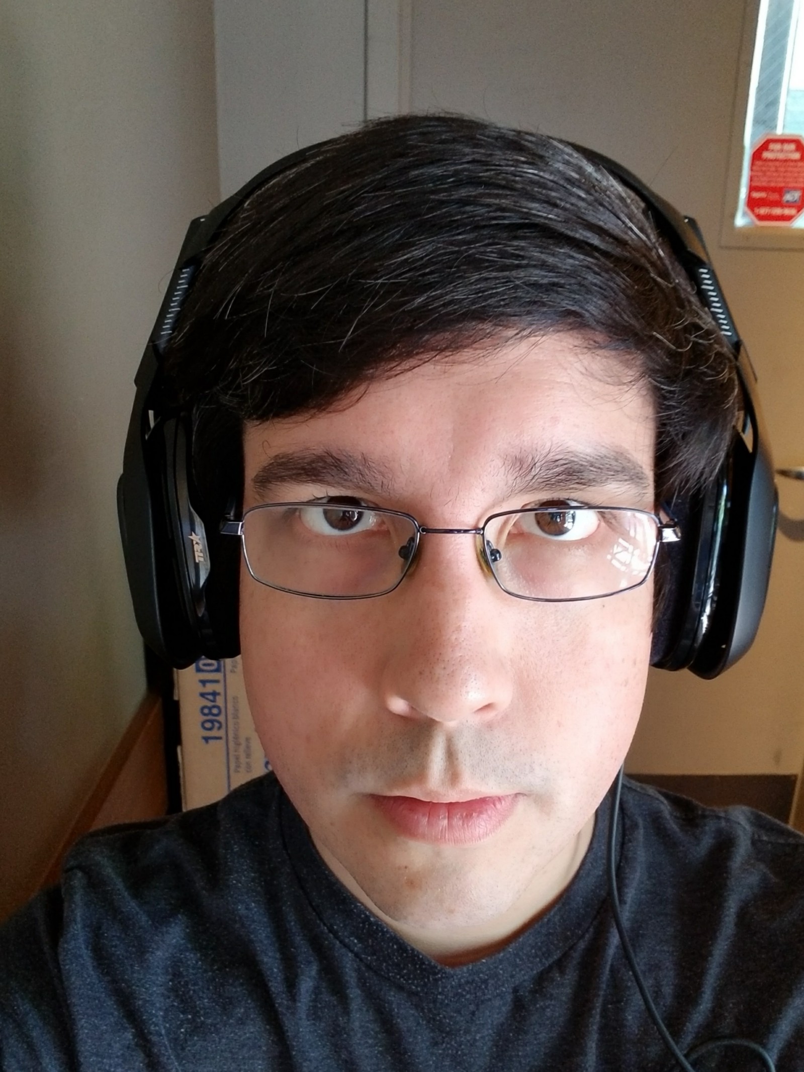 The profile on the head is slimmer than the average headset