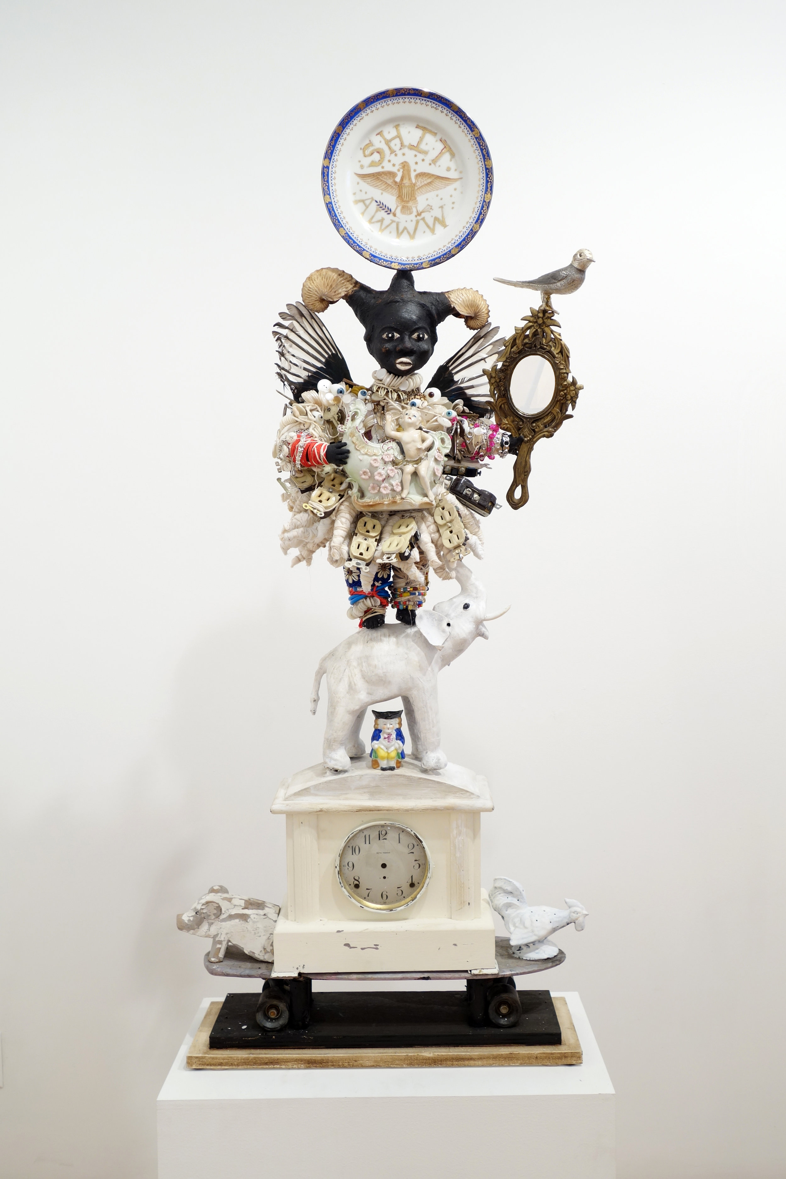 Resilience, 2013, Mixed-media assemblage 55 x 21 x 11 3/4 inches, © Vanessa German, courtesy of the artist and Pavel Zoubok Gallery, New York.