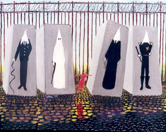  American Sculpture Garden, 2004, 10 x 12 inches, acrylic on canvas © Zeal Harris, used with permission of the artist. 
