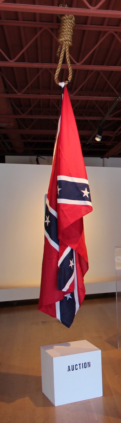 The Proper Way To Hang A Confederate Flag © John Sims, courtesy the artist and Moberg Gallery..