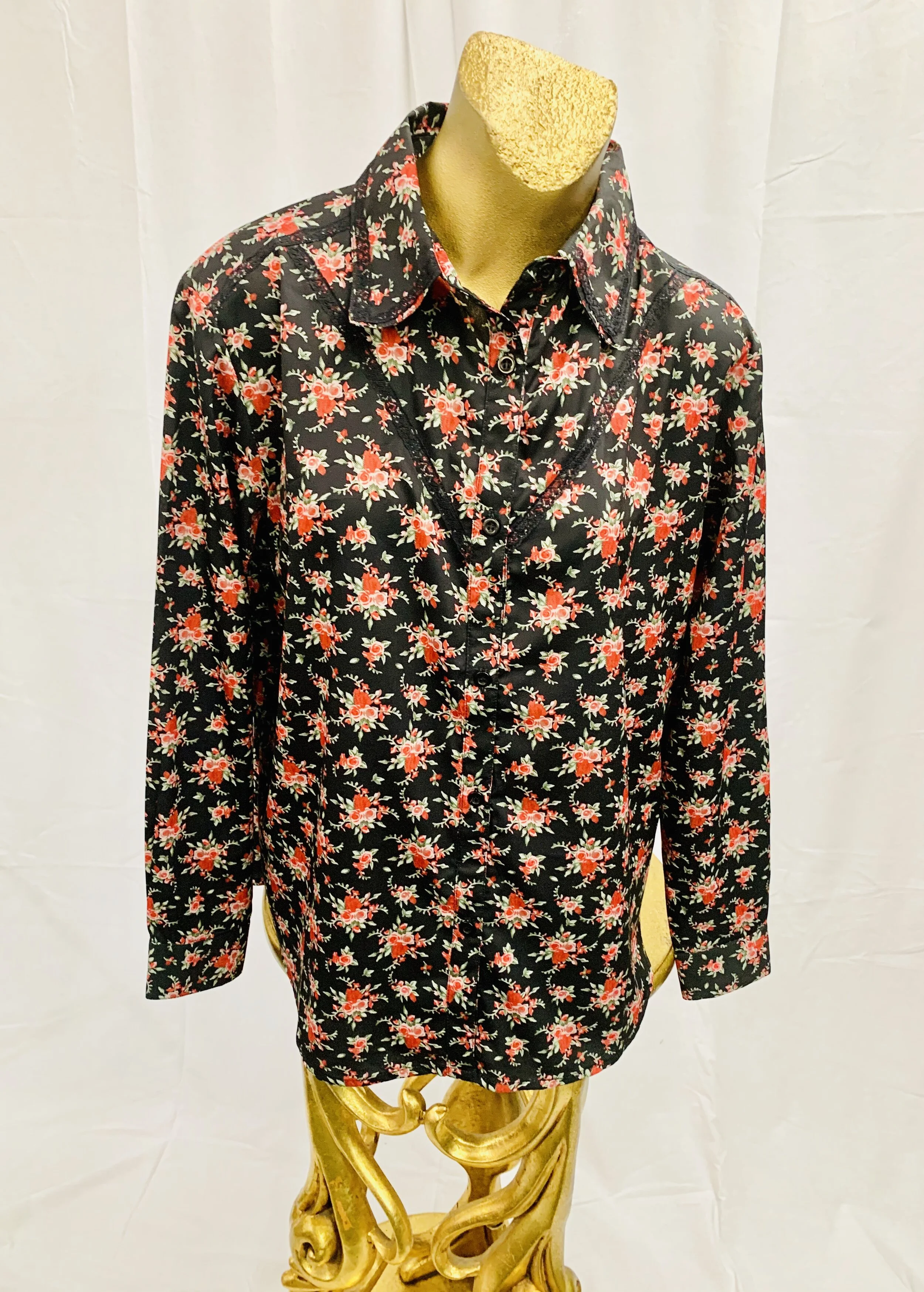 Rose Print Top