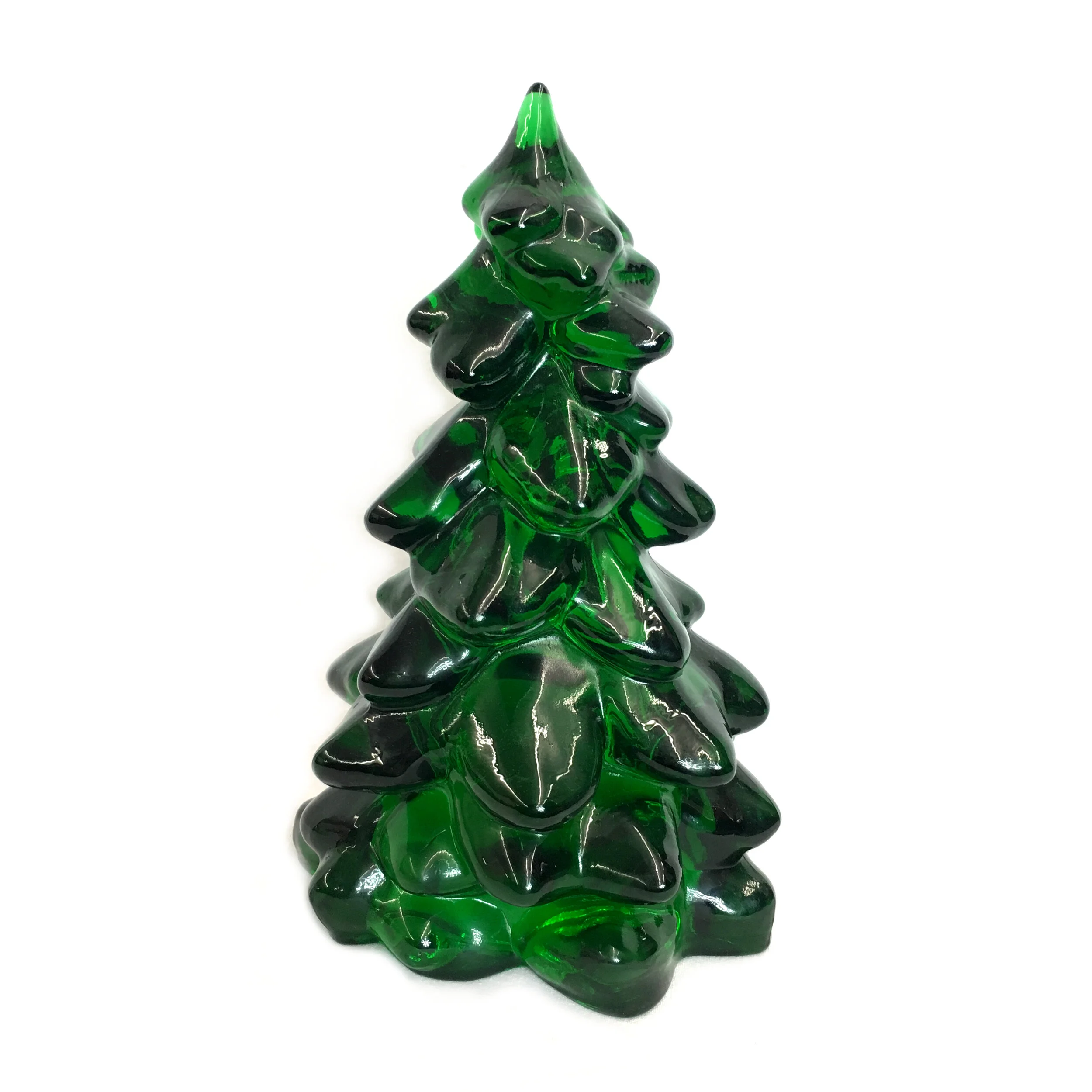 Glass Christmas Tree in Evergreen