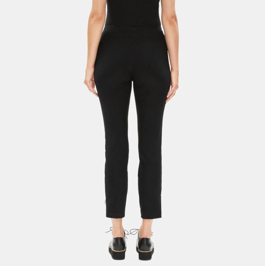washable stretch crepe slim pant