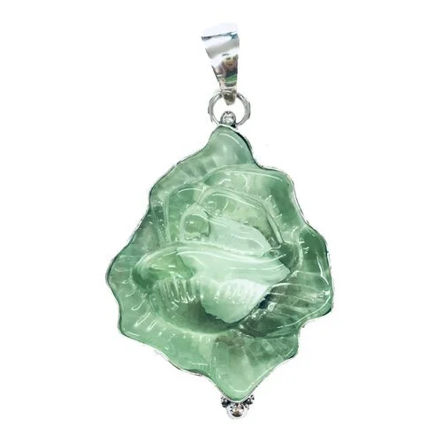 Madonna Rose Pendant in Peridot