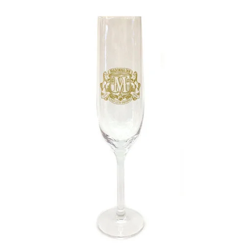 Gold Embossed Champagne Flute