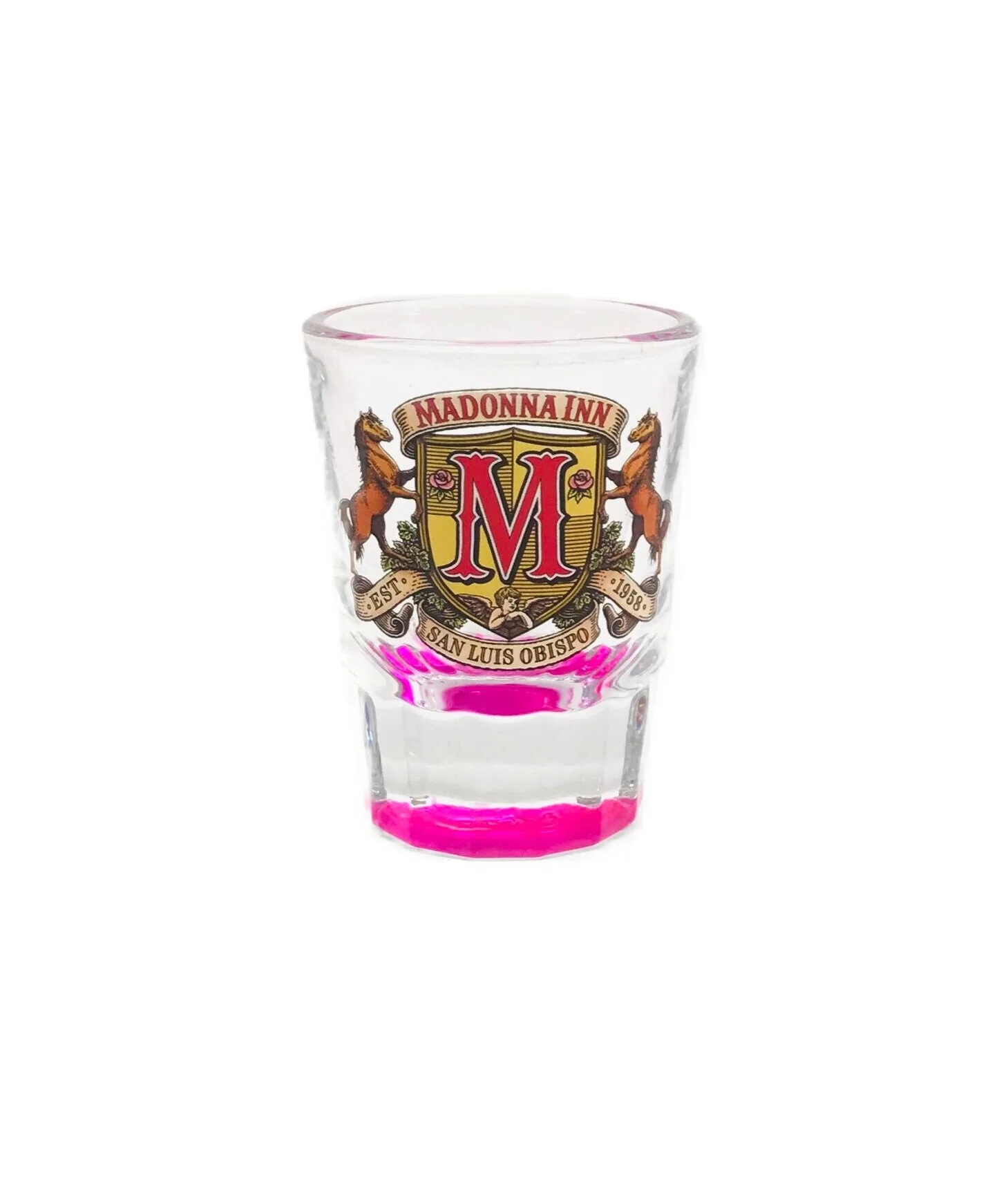 Pink Bottom Shot Glass