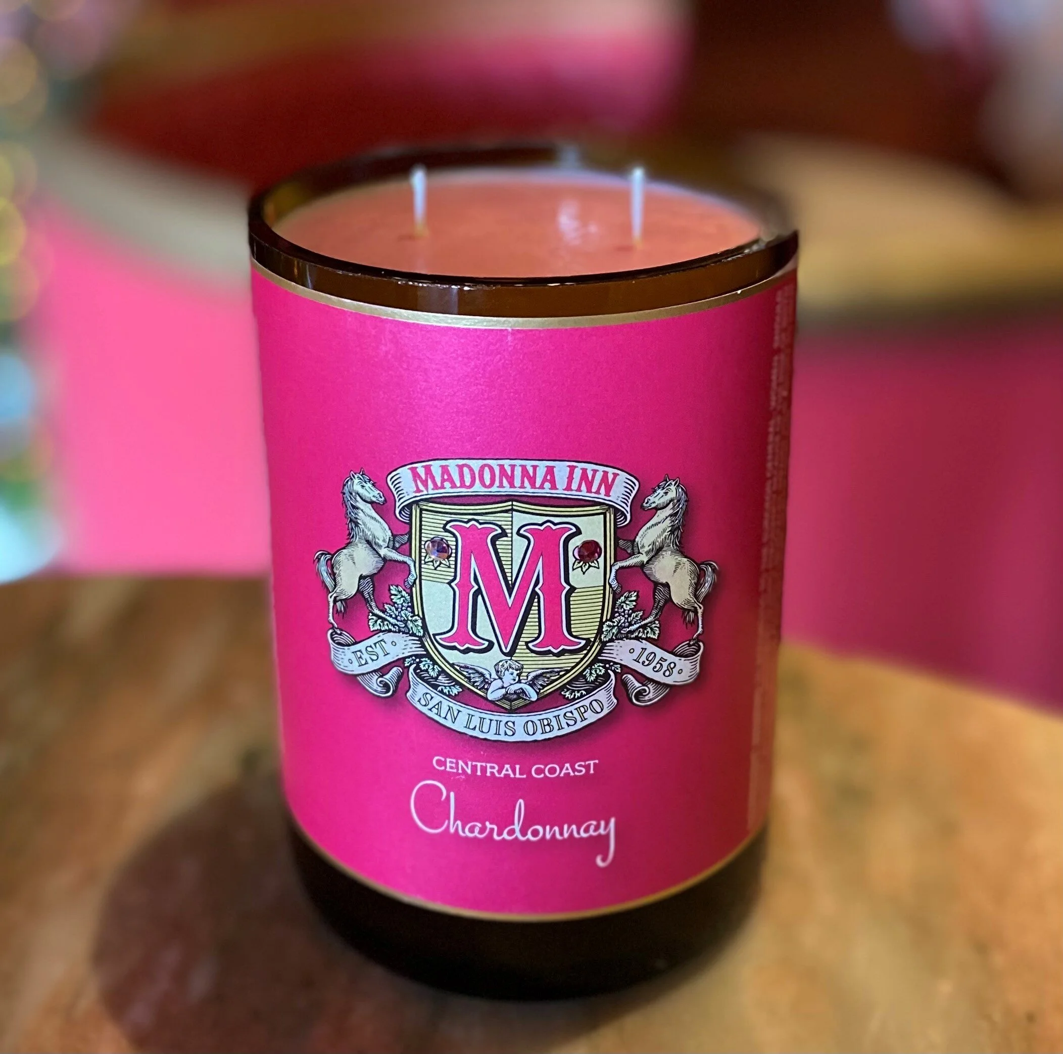 Madonna Inn Large Wine Candle