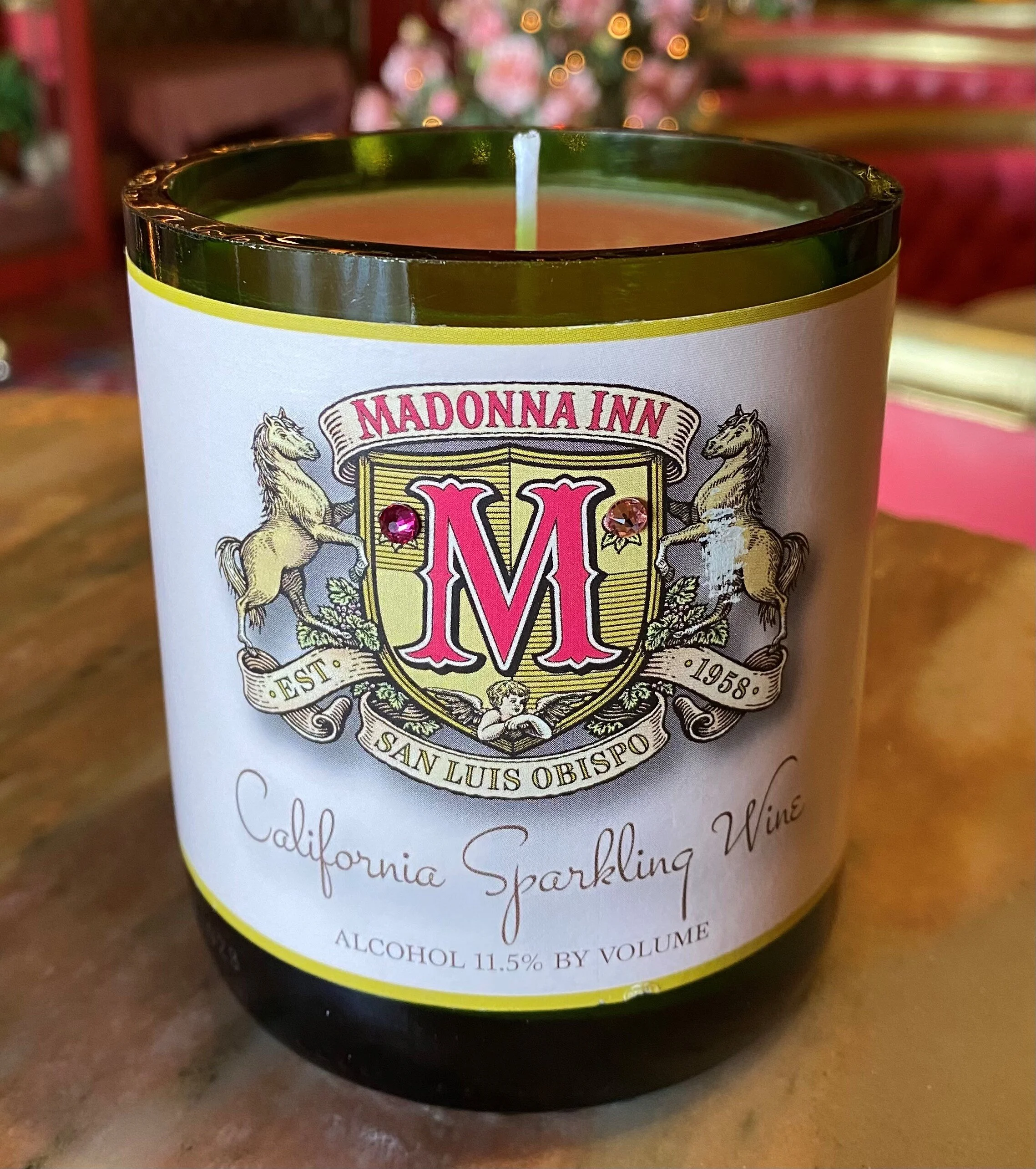 Madonna Inn Small Wine Candle