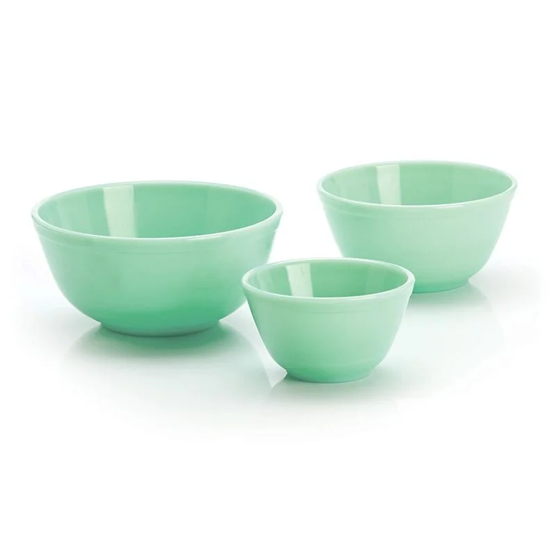 Three Piece Mixing Bowl in Jadeite