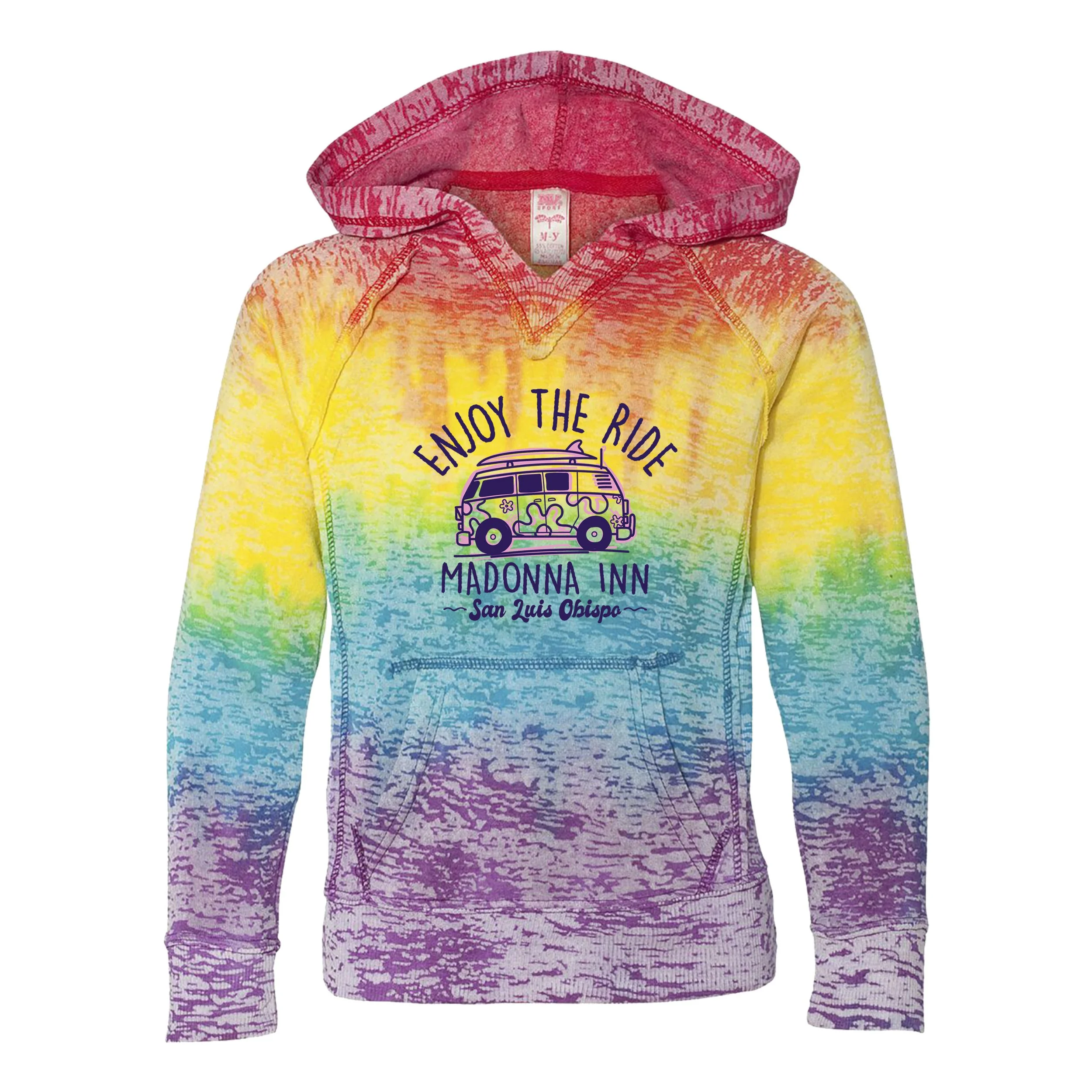 Youth Rainbow Burnout Hoodie
