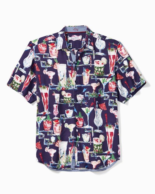 Disney Poolside Party Linen Camp Shirt