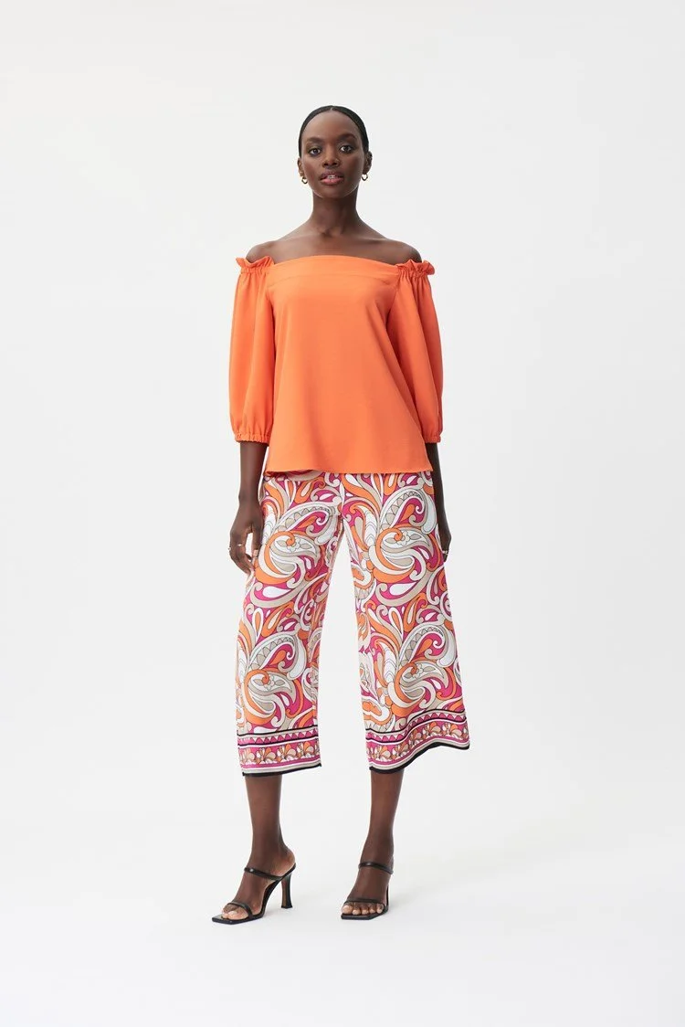 Joseph Ribkoff Off-Shoulder Top With Shirring — MADONNA INN ONLINE 