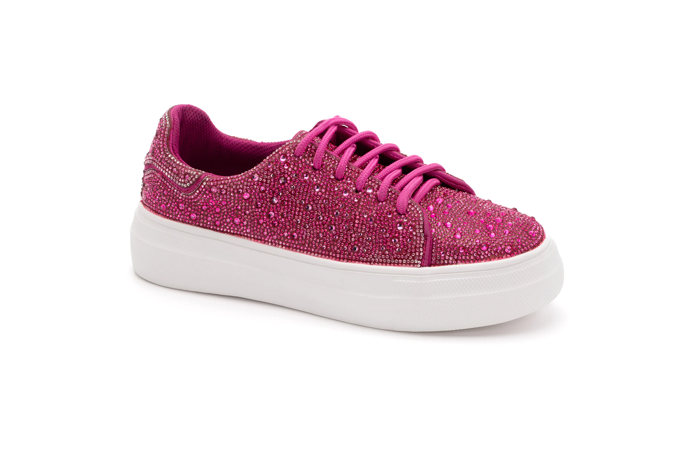Bedazzle Sneaker in Fushsia