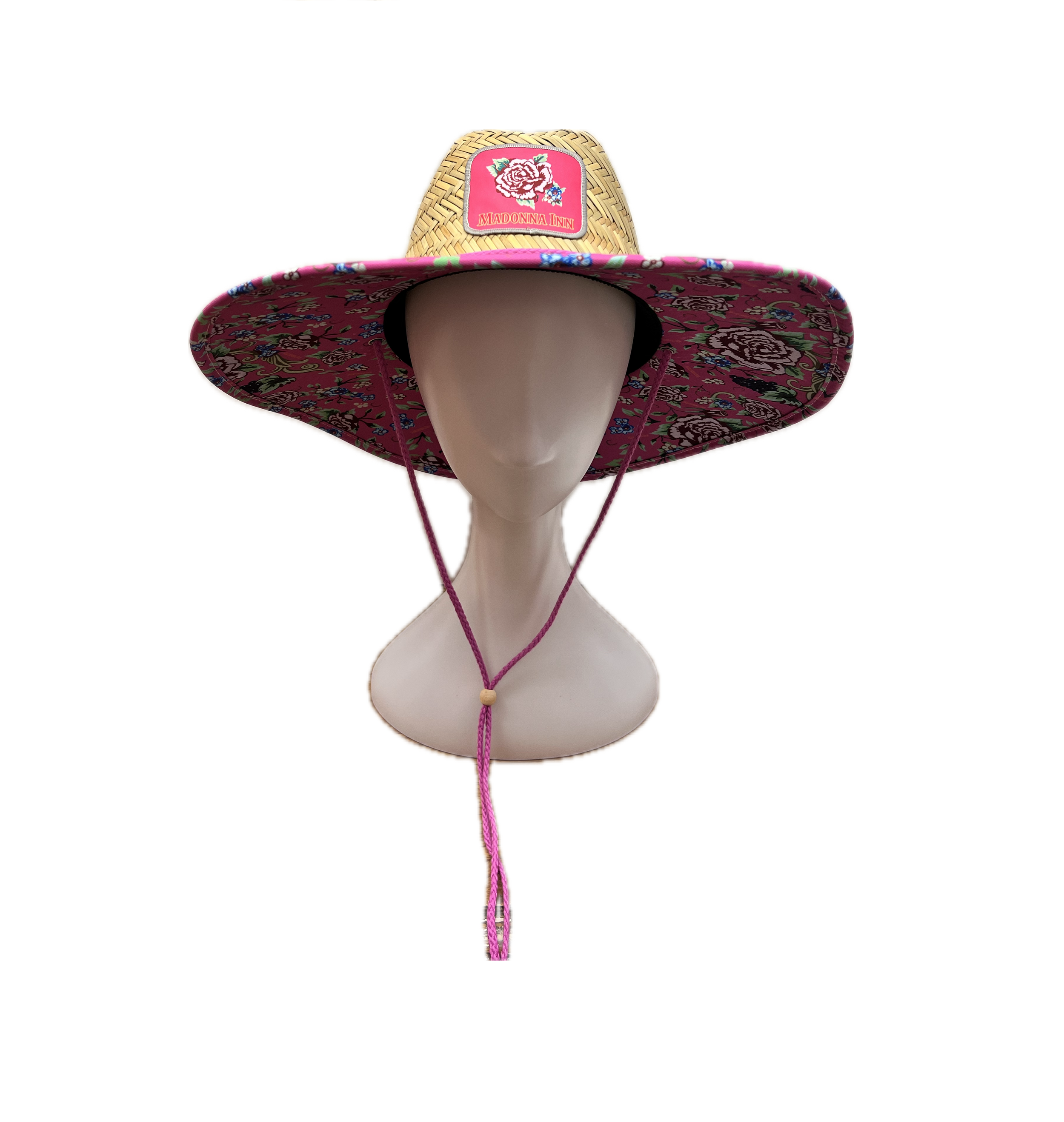 Madonna Inn Carpet Print Straw Hat