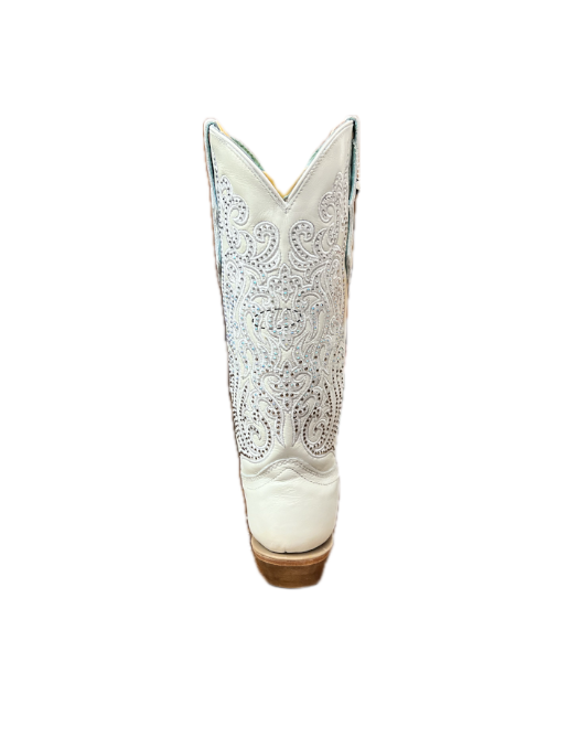 SUEDE OVERLAY CRYSTAL TALL WESTERN BOOT — MADONNA INN ONLINE STORE