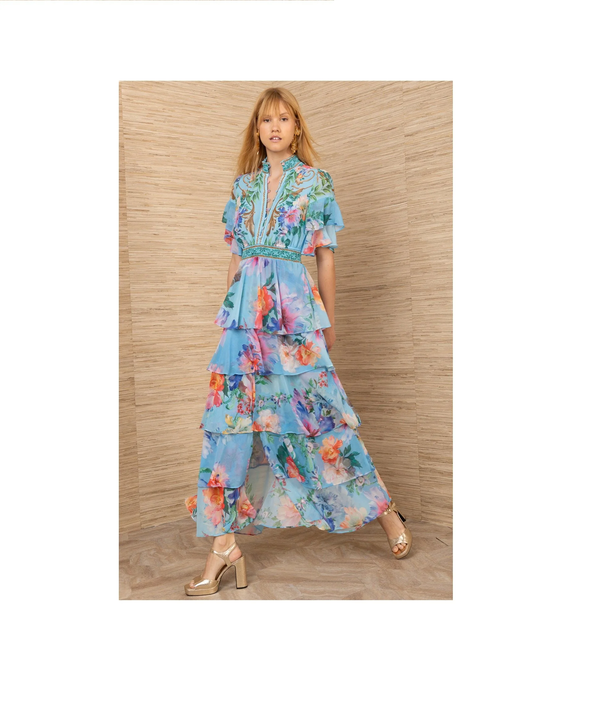 Itzayana Chiffon Maxi Dress