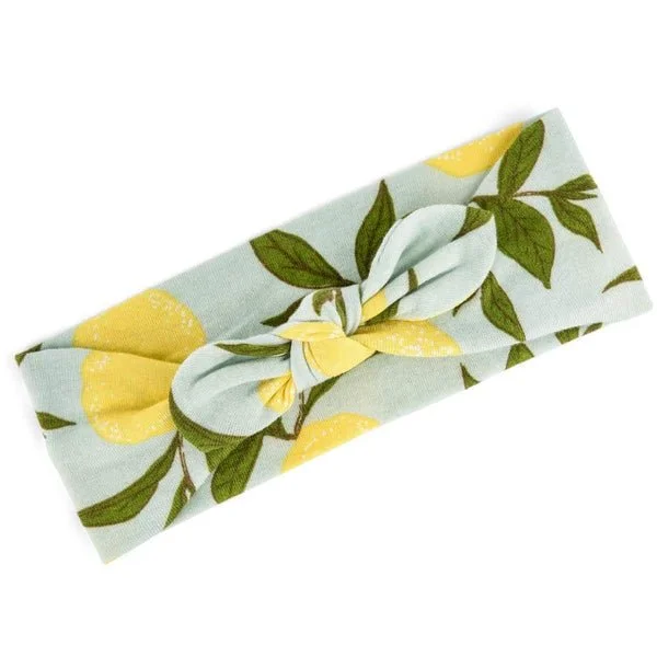 Lemon Organic Cotton Knotted Headband