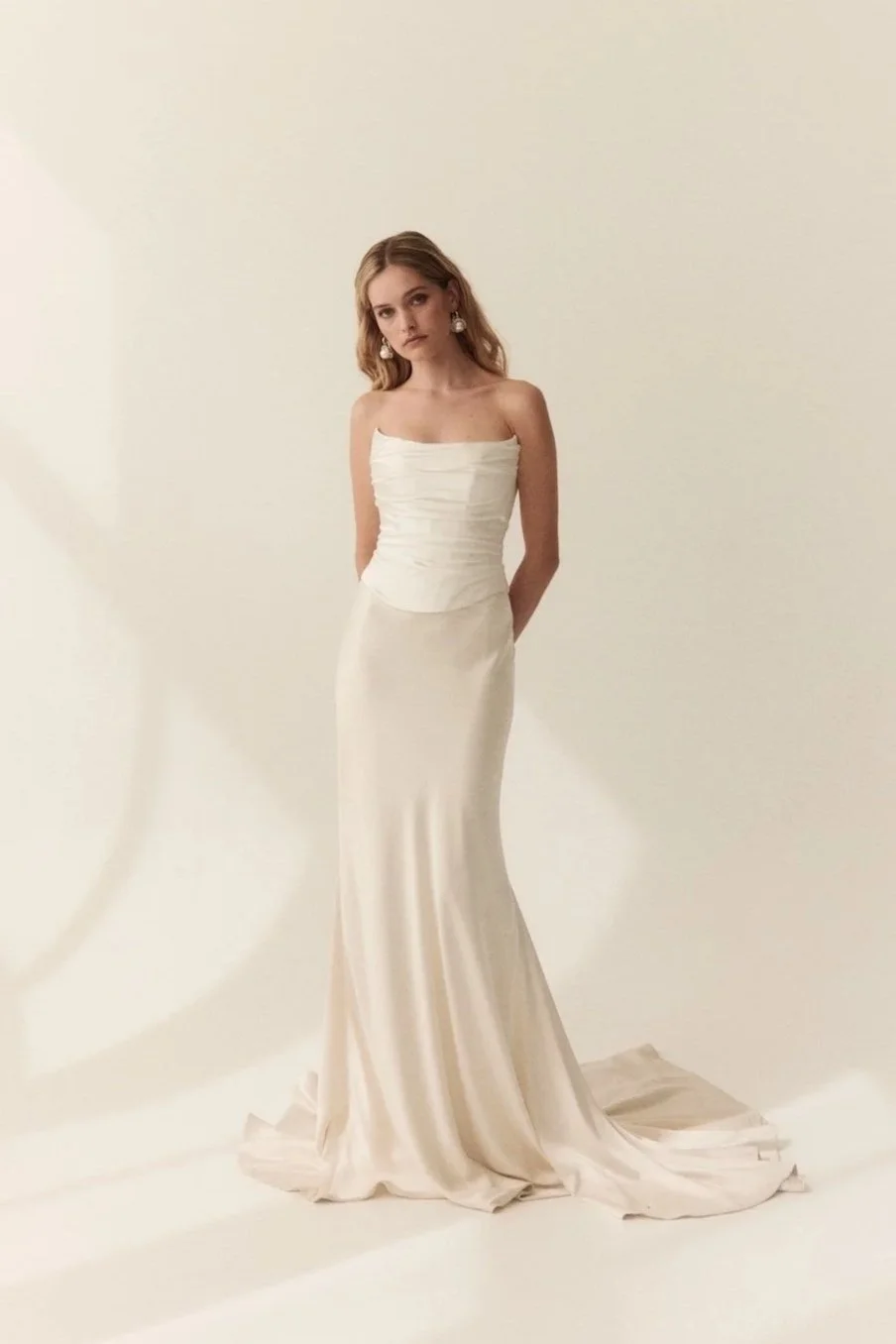 Mabel wedding corset and Sadie skirt by Prea James