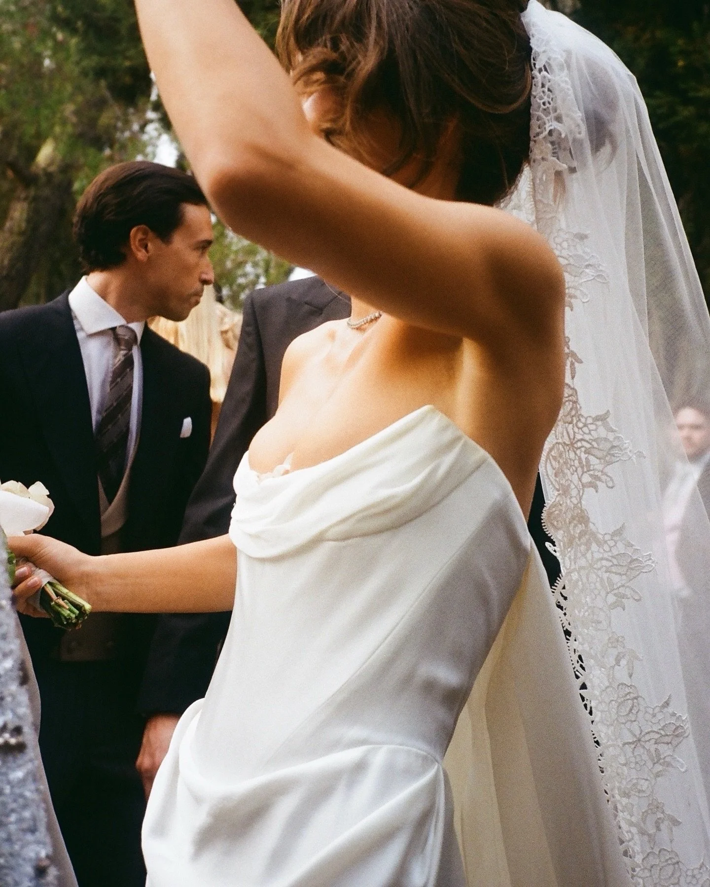 REAL BRIDE | Ana got married to Christopher wearing the iconic Galaxy Cape wedding dress by @viviennewestwood. 
The wedding took place in the Brijuni National Park in Croatia and the nature was the centerpiece of the event. 

The Galaxy Cape wedding 