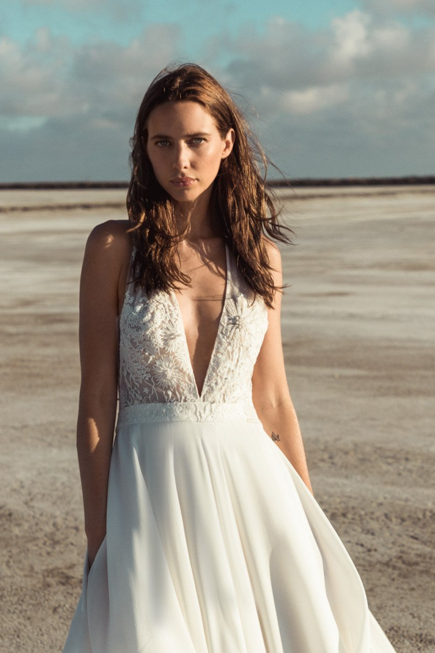 Oia wedding dress by Caroline Takvorian