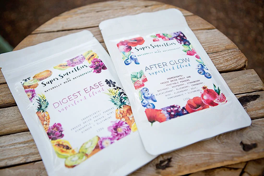Project Goddess and Naturally Neak Naturopthay smoothie powders