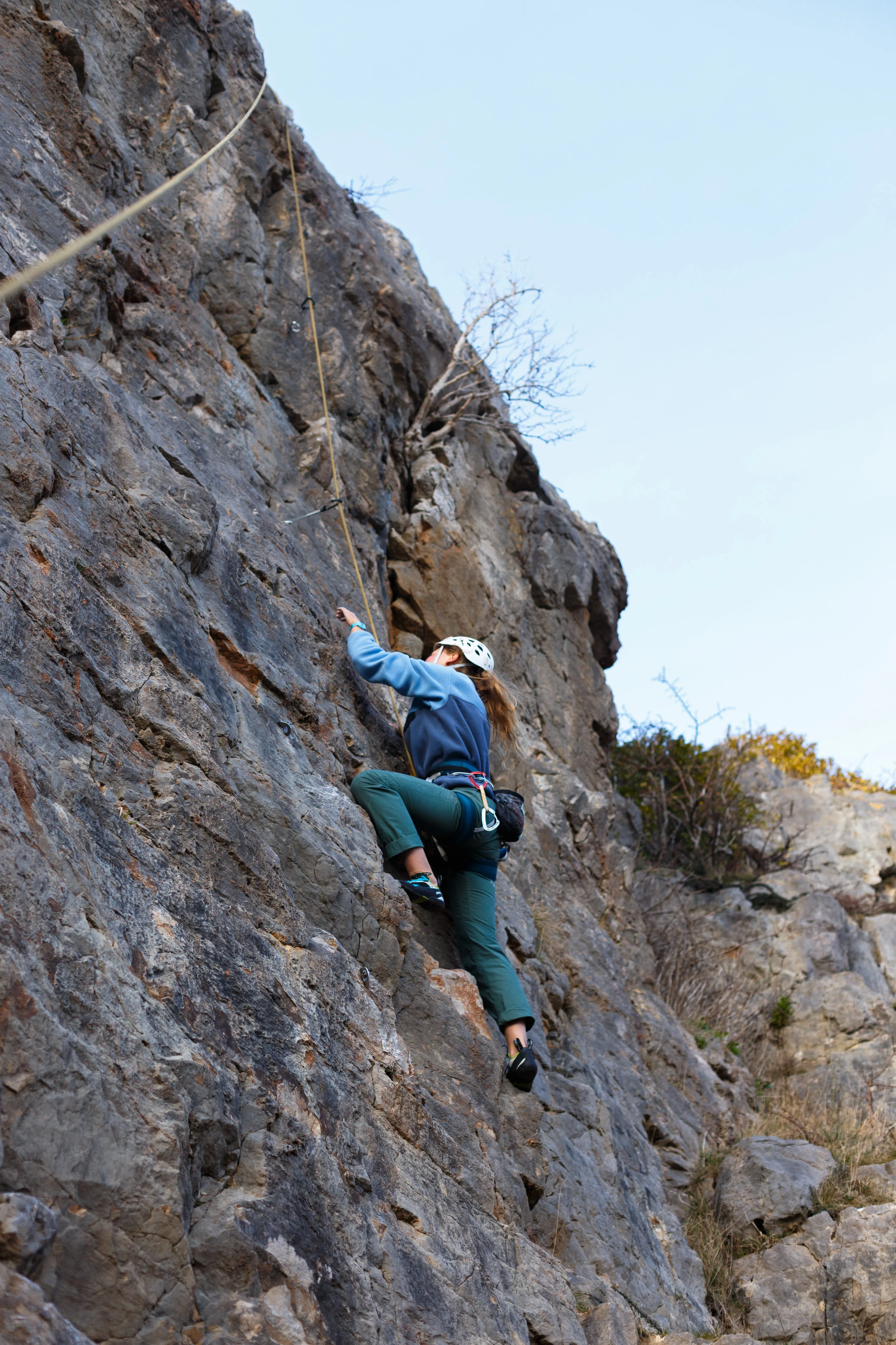 My first outdoor climbing experience in Wales