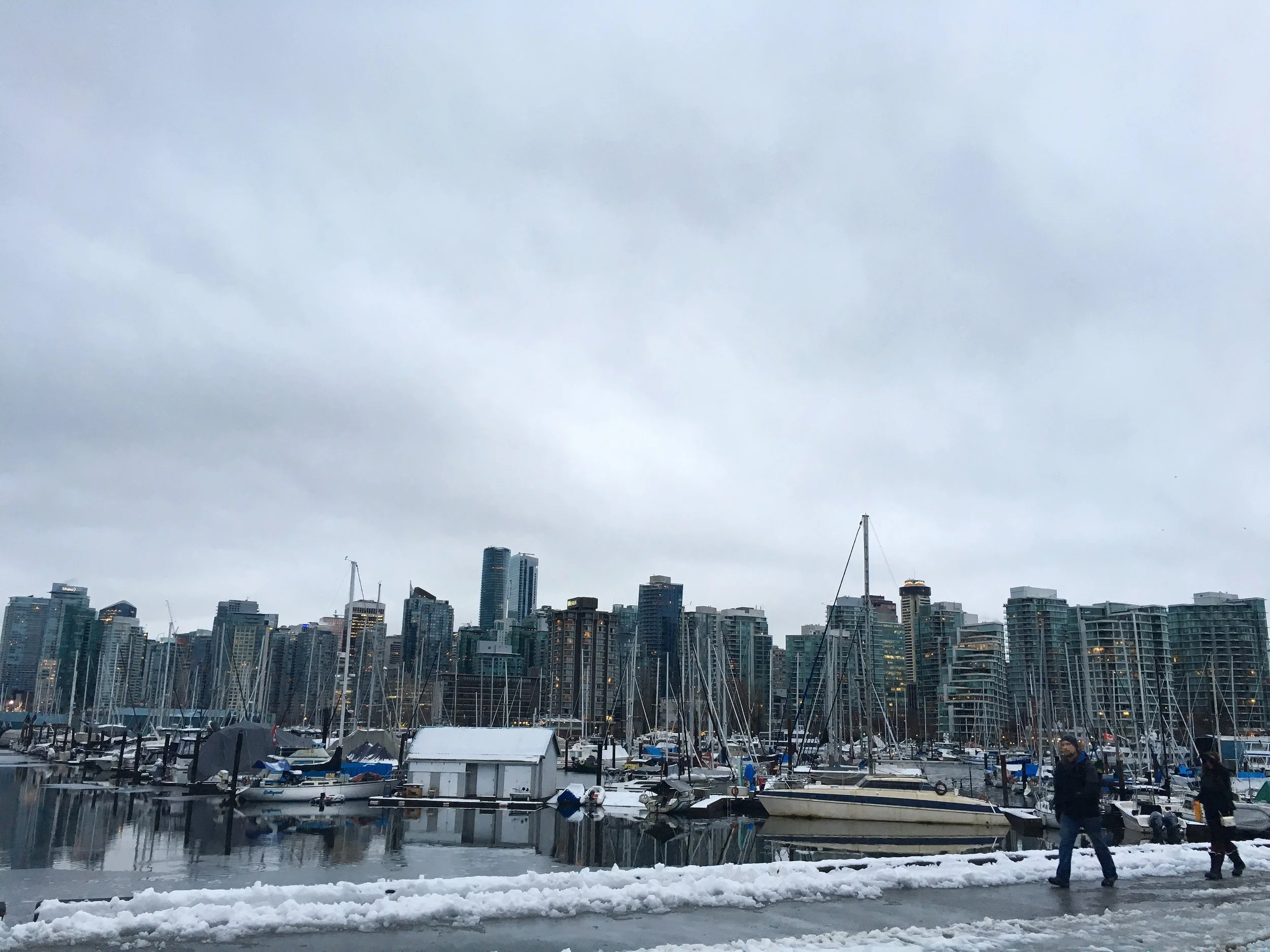 Vancouver Harbor, Vancouver, BC –Found a 78$ ticket to Seattle and drove up to Canada